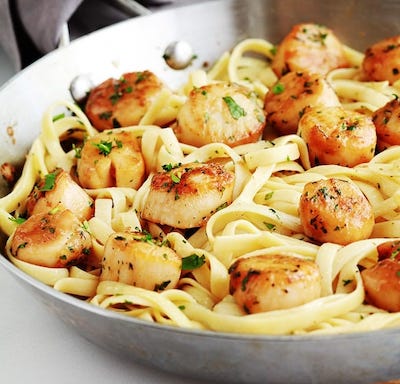 Pâtes aux St Jacques