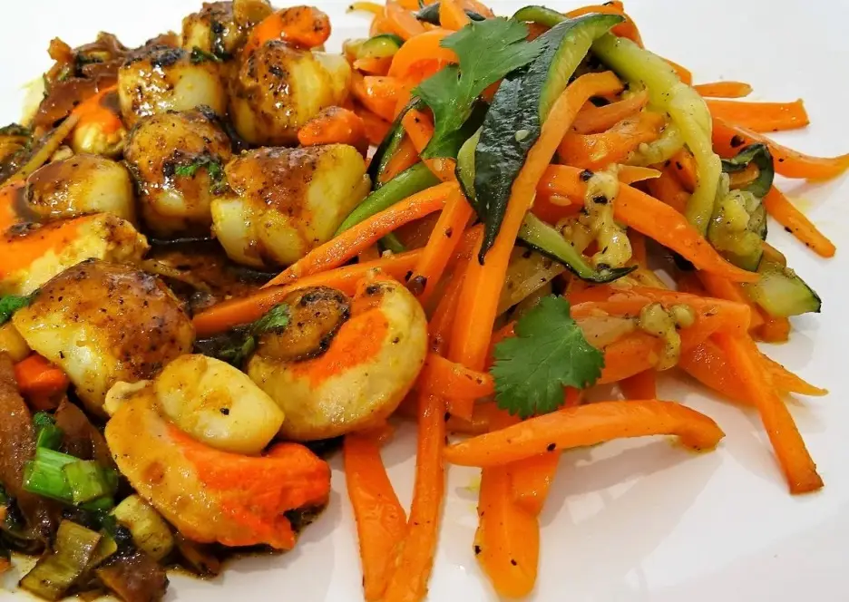 St Jacques aux légumes