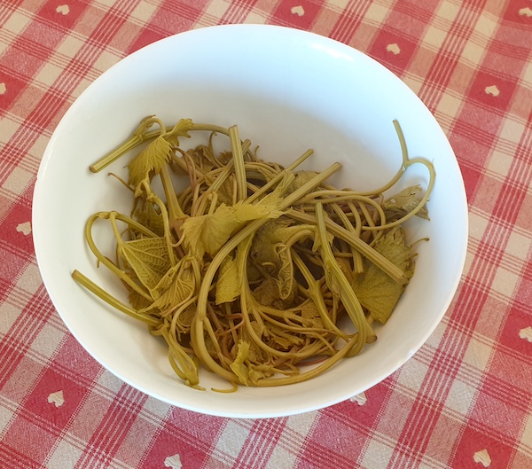 "horta" de vrilles de vigne