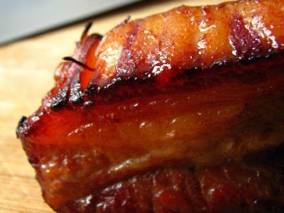 travers de porc au miel