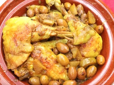 Poulet aux olives et au citron