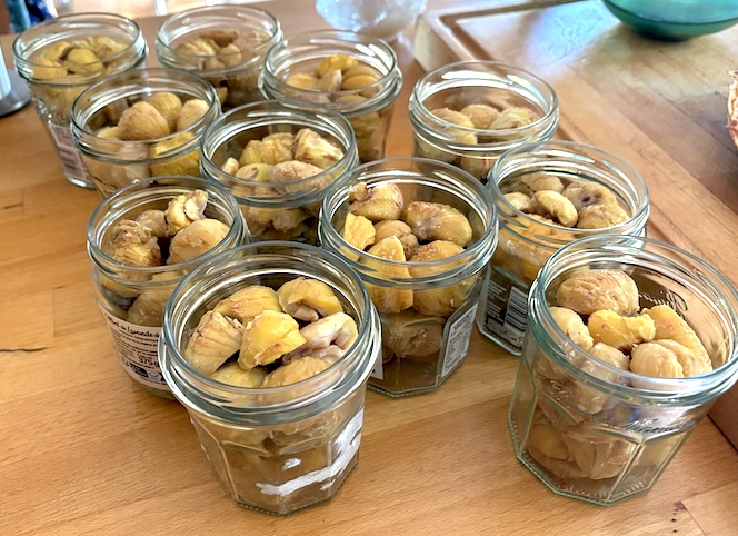 conserves de châtaignes